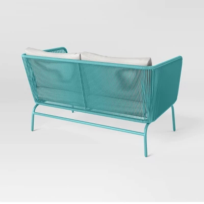 Fisher Patio Loveseat - Blue-Green - Project 62™ 5 Fisher Patio Loveseat - Blue-Green - Project 62™ - Image 3