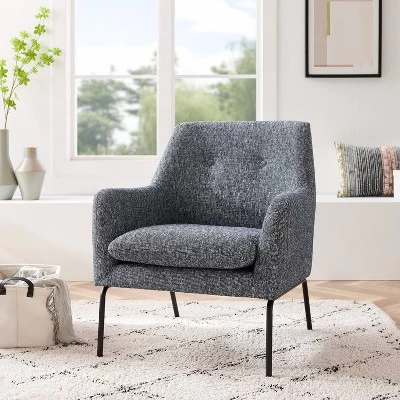 Glenn Mid-Century Modern Accent Chair Blue/White - Project 62™ 3 Glenn Mid-Century Modern Accent Chair Blue/White - Project 62™