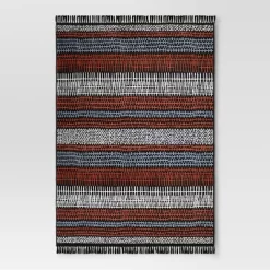Drawn Stripe Warm Outdoor Rug - 7'x10' - Project 62™