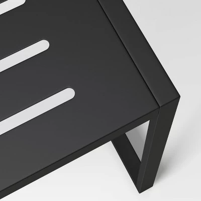 Henning 4 Person Rectangle Patio Dining Table - Black - Project 62™ 5 Henning 4 Person Rectangle Patio Dining Table - Black - Project 62™ - Image 3