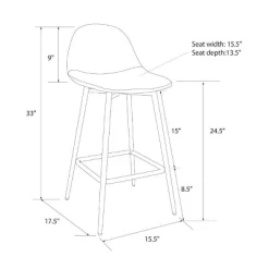 Copley Upholstered Counter Height Barstool - Project 62™ -Project 62 Shop GUEST 4c309468 7d53 48a5 84f9 ec10ddbadc37