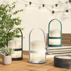 Silo Outdoor Lantern With Handle Teal Green - Project 62™