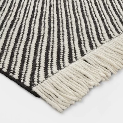 Chevron Woven Area Rug Black/White - Project 62™ 3 Chevron Woven Area Rug Black/White - Project 62™