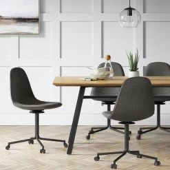 Copley Swivel Office Chair With Casters Dark Gray - Project 62™