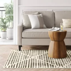 Kirk X Modern Striped Rug Black/White - Project 62™
