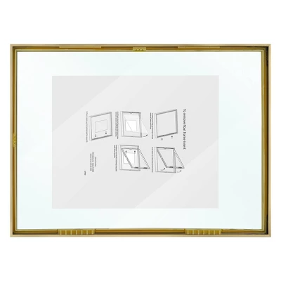 15.6" X 11.5" Float Thin Metal Gallery Frame Brass - Project 62™ 7 15.6" X 11.5" Float Thin Metal Gallery Frame Brass - Project 62™ - Image 5