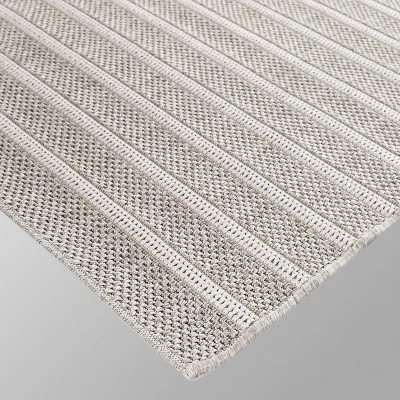 7' X 10' Uniform Stripe Outdoor Rug Cream - Project 62™ 4 7' X 10' Uniform Stripe Outdoor Rug Cream - Project 62™ - Image 2