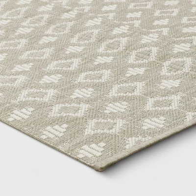 Geo Diamond Indoor/Outdoor Rug Natural - Project 62™ 4 Geo Diamond Indoor/Outdoor Rug Natural - Project 62™ - Image 2