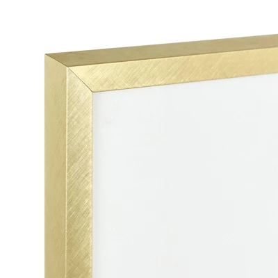 12.9" X 12.9" Matted To 4" X 6" Thin Metal Gallery Frame Brass - Project 62™ 4 12.9" X 12.9" Matted To 4" X 6" Thin Metal Gallery Frame Brass - Project 62™ - Image 2