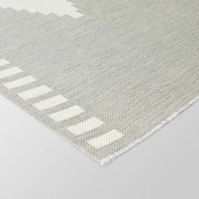 5' X 7' Diamond Outdoor Rug Cream - Project 62™ 3 5' X 7' Diamond Outdoor Rug Cream - Project 62™