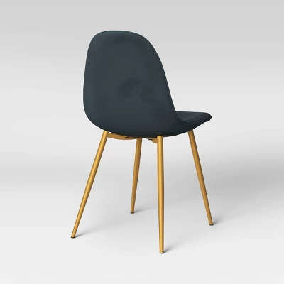 Copley Velvet Dining Chair With Brass Leg - Project 62 6 Copley Velvet Dining Chair With Brass Leg - Project 62 - Image 4
