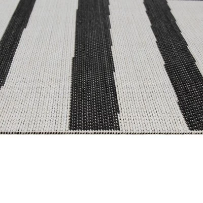 7'x10' Mod Directional Lines Outdoor Rug Black - Project 62™ 4 7'x10' Mod Directional Lines Outdoor Rug Black - Project 62™ - Image 2