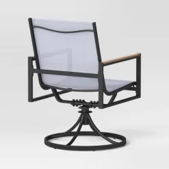 2pc Henning Swivel Outdoor Patio Dining Chairs Rocking Chairs Black - Project 62™ 9 2pc Henning Swivel Outdoor Patio Dining Chairs Rocking Chairs Black - Project 62™ -Project 62 Shop GUEST 957c3148 13aa 4f30 8f50 cb97cb144289