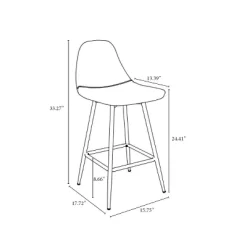 Copley Upholstered Counter Height Barstool - Project 62™ -Project 62 Shop GUEST 9d07e394 0f86 4a8f 89eb c4e2fc0b8971