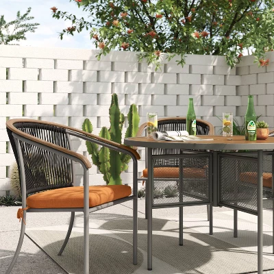 Grace Geo Circle Indoor/Outdoor Rug - Tan - Project 62™ 3 Grace Geo Circle Indoor/Outdoor Rug - Tan - Project 62™