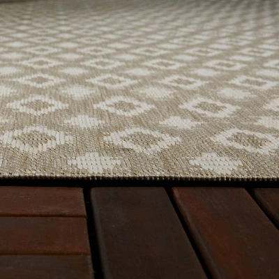 Geo Diamond Indoor/Outdoor Rug Natural - Project 62™ 6 Geo Diamond Indoor/Outdoor Rug Natural - Project 62™ - Image 4