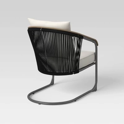 2pc Apex Mixed Materials Motion Outdoor Patio Chairs, Club Chairs Brown - Project 62™ 6 2pc Apex Mixed Materials Motion Outdoor Patio Chairs, Club Chairs Brown - Project 62™ - Image 4