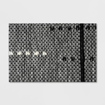 7' X 10' Linden Stripe Outdoor Rug Gray - Project 62™ 3 7' X 10' Linden Stripe Outdoor Rug Gray - Project 62™