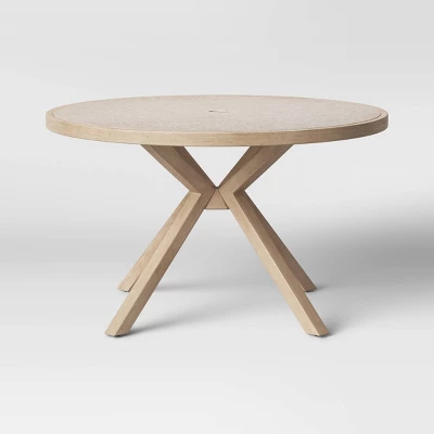 Collier 46" Round Stamped Steel Top Patio Dining Table - Project 62™ 3 Collier 46" Round Stamped Steel Top Patio Dining Table - Project 62™