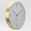 6" Round Wall Clock White/Brass - Project 62™ 1 6" Round Wall Clock White/Brass - Project 62™ -Project 62 Shop GUEST b34cc3e5 ae80 45ae 8bec f6a921b779eb