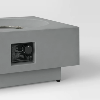 Pipestone LP Square Fire Pit - Gray - Project 62™ 4 Pipestone LP Square Fire Pit - Gray - Project 62™ - Image 2