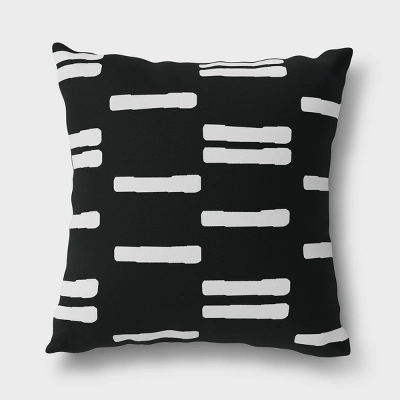 2pk Stripe Outdoor Throw Pillows DuraSeason Fabric™ Black/White - Project 62™ 3 2pk Stripe Outdoor Throw Pillows DuraSeason Fabric™ Black/White - Project 62™