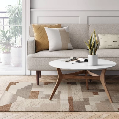Fairwood Hand Tufted Wool Color Block Area Rug Natural - Project 62™ 3 Fairwood Hand Tufted Wool Color Block Area Rug Natural - Project 62™