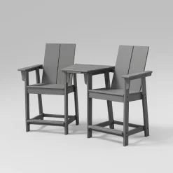 Moore 3pc POLYWOOD Patio Counter Chair Set With Connecting Table - Project 62™ -Project 62 Shop GUEST cea83390 883c 491a 9fec 9b6d4447dc8c