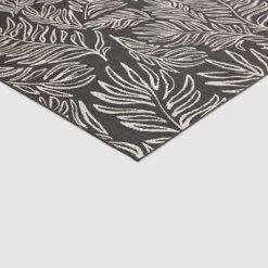 9' X 12' Leaves Outdoor Rug Black - Project 62™