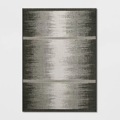 Ombre Stripe Outdoor Rug Black - Project 62™ 4 Ombre Stripe Outdoor Rug Black - Project 62™ - Image 2