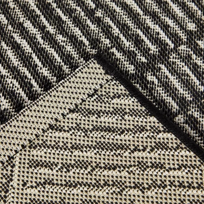 9' X 12' Large Diamond Indoor/Outdoor Rug Black/Natural - Project 62™ 3 9' X 12' Large Diamond Indoor/Outdoor Rug Black/Natural - Project 62™