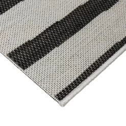 5'x7' Mod Directional Lines Outdoor Rug Black - Project 62™