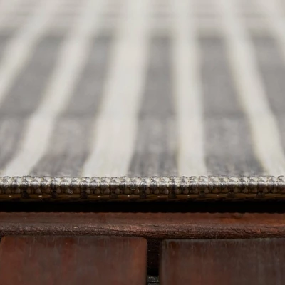 7' X 10' Plaid Outdoor Rug Gray - Project 62™ 4 7' X 10' Plaid Outdoor Rug Gray - Project 62™ - Image 2