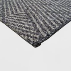 7' X 10' Seagull Stripe Outdoor Rug Gray - Project 62™